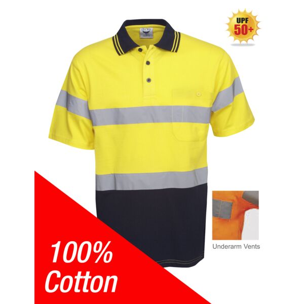 100% Cotton Day/Night Hi Vis Polo Thumbnail