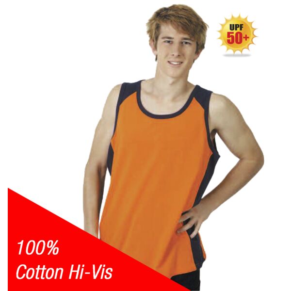 100% Cotton Hi-Vis Singlet Thumbnail