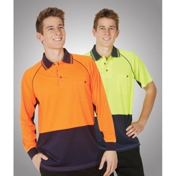 Hi-Viz Raglan Sleeve Cooldry Polo Short Sleeve Thumbnail