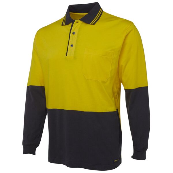 JB's Hi Vis L/S Cotton Polo Thumbnail