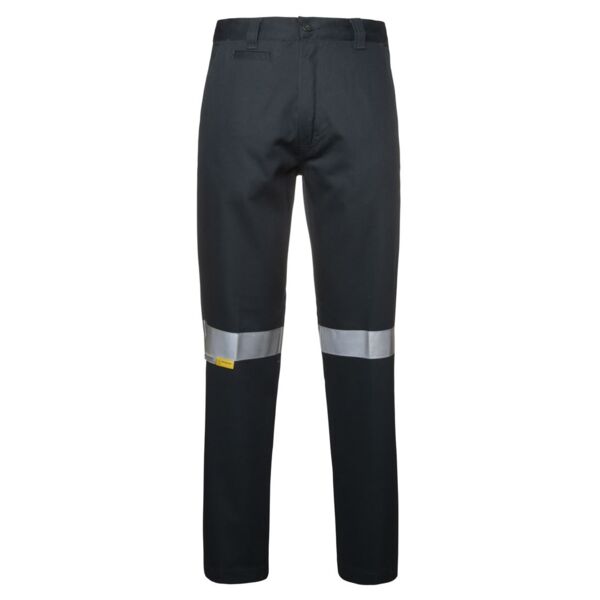MERCERISED WORK TROUSER WITH REFLECTIVE TAPE Thumbnail