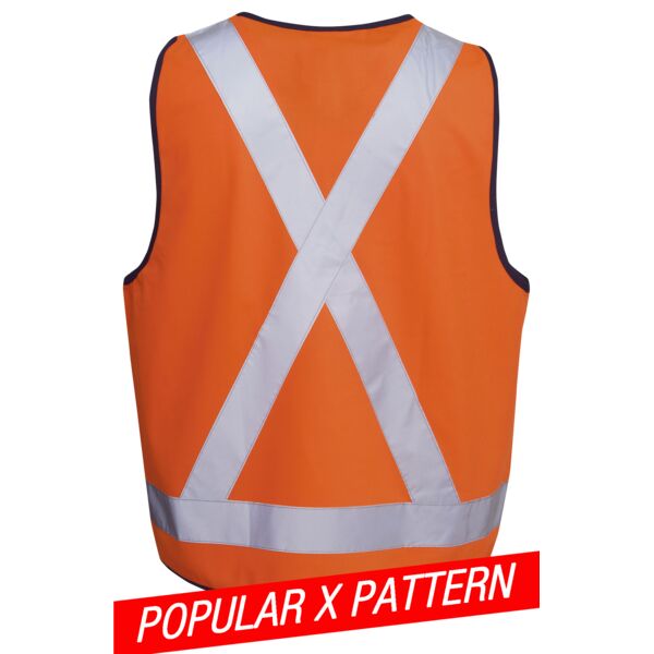 HI-VIS X PATTERN SAFETY DAY/NIGHT VEST Thumbnail