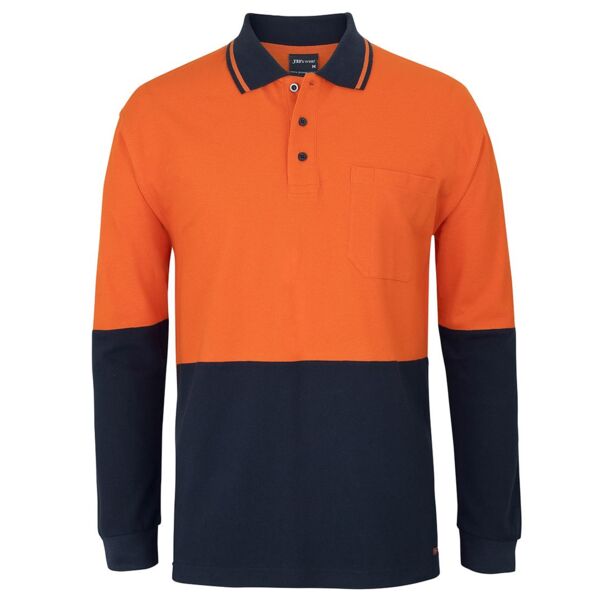 HI VIS L/S COTTON PIQUE TRAD POLO Thumbnail