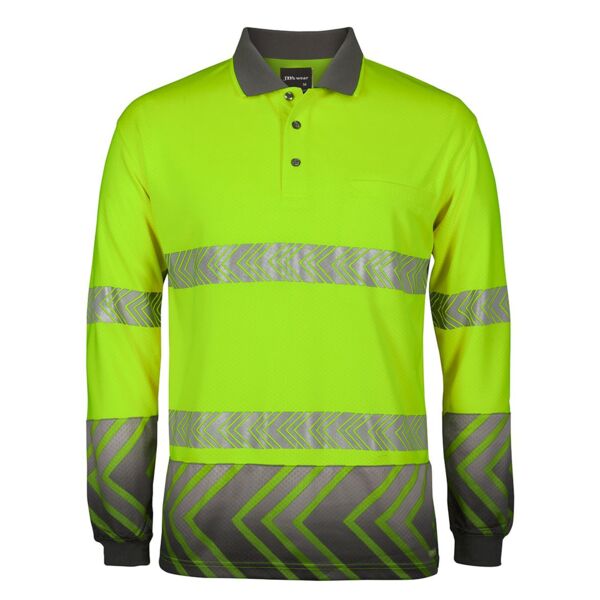 HI VIS L/S ARROW SUB POLO WITH SEGMENTED TAPE Thumbnail