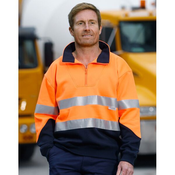 HI-VIS LONG SLEEVE FLEECE SWEAT Thumbnail