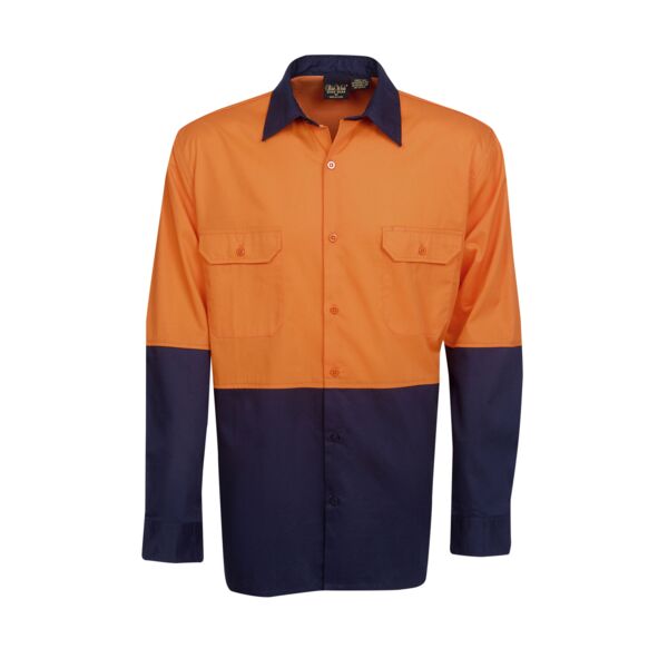 C81 Hi Vis 155 GSM Cotton Twill Shirt  Thumbnail