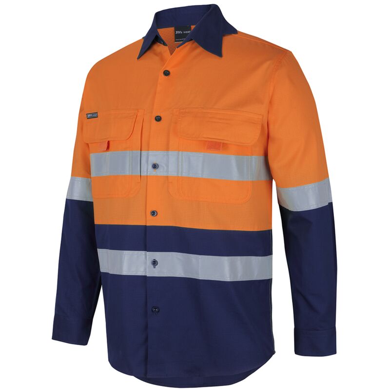 HI VIS (D+N) RIPSTOP L/S FISHING SHIRT Thumbnail