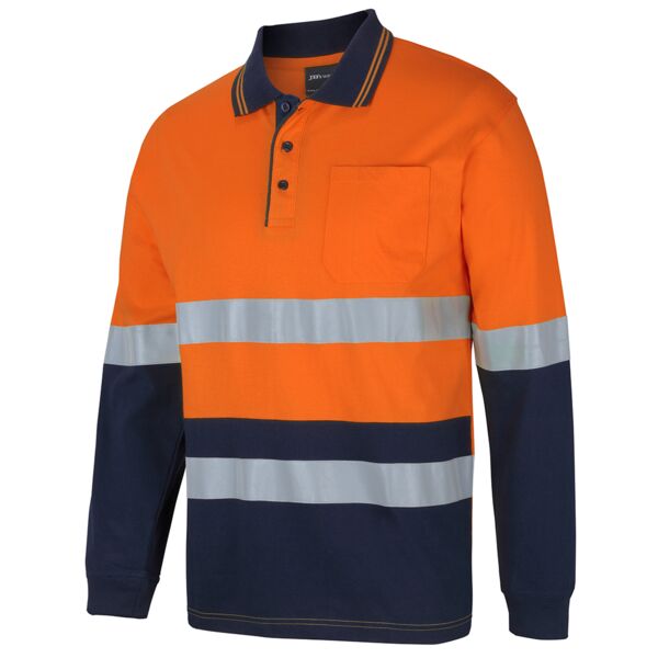 HI VIS (D+N) L/S COTTON POLO Thumbnail