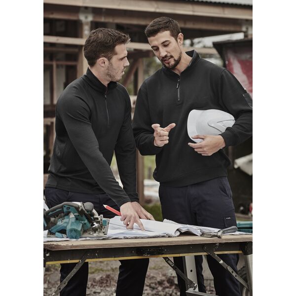 Mens 1/4 Zip Brushed Fleece Thumbnail