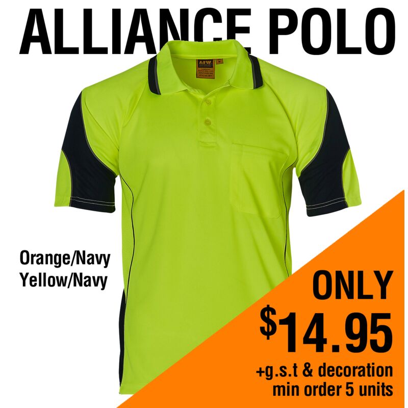ALLIANCE SHORT SLEEVE SAFETY POLO - Min Order 5 units Thumbnail