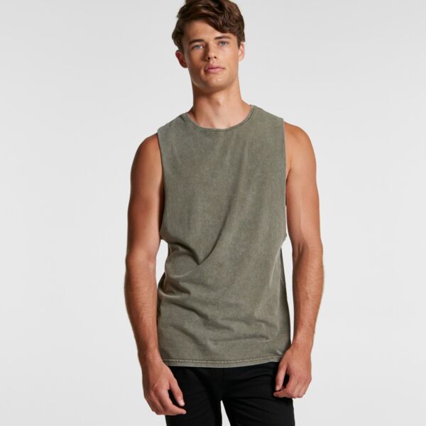 MENS STONE WASH BARNARD TANK - 5039 Thumbnail