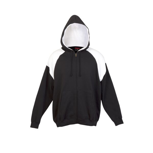 Mens Shoulder Contrast Zip Hoodie Thumbnail