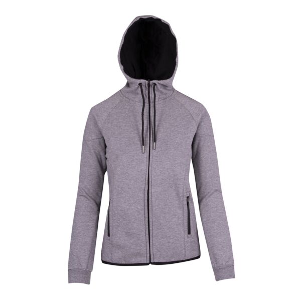 Ladies/junior 320gsm Soft cotton/bonded polar fleece Hoodie Thumbnail