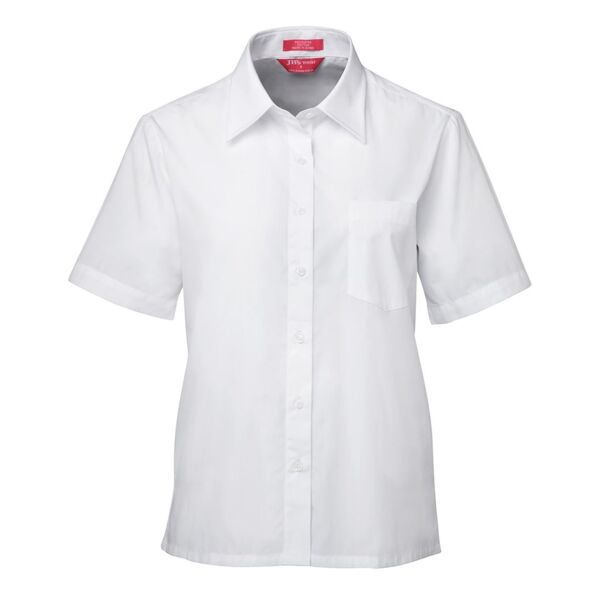 JB's LADIES S/S ORIGINAL POPLIN SHIRT WHITE Thumbnail