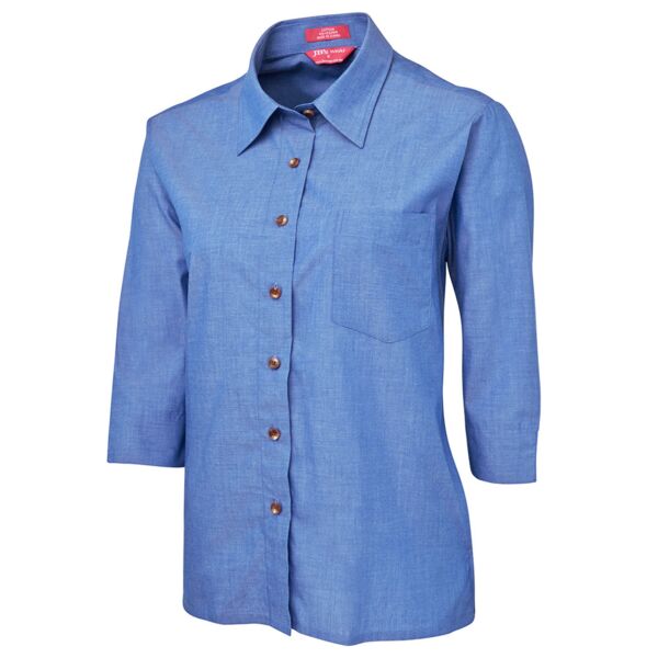 JB's Ladies 3/4 Indigo Shirt  Thumbnail
