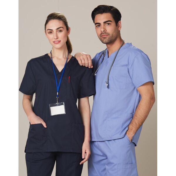 Unisex Scrubs Short Sleeve Tunic Top Thumbnail
