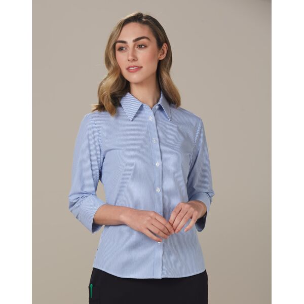 Women's Balance Stripe 3/4 Sleeve Shirt Thumbnail