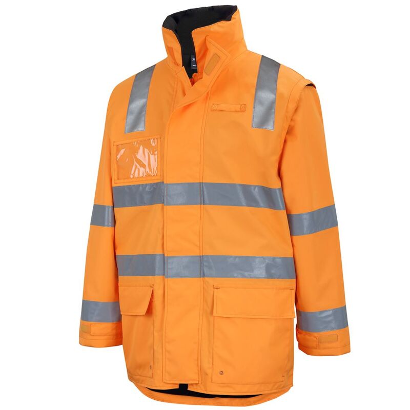 AUST. RAIL ZIP OFF SLEEVE LONGLINE JACKET Thumbnail