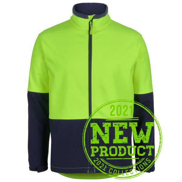 HI VIS WATER RESIST SOFTSHELL JACKET Thumbnail