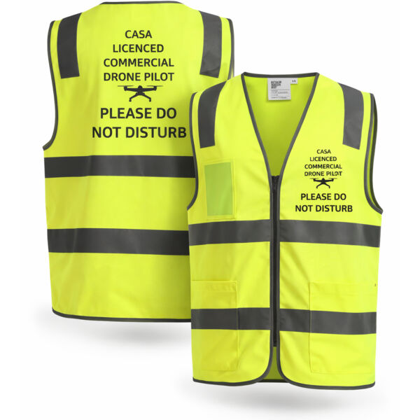 CASA CERTIFIED DRONE PILOT ELITE HI-VIZ DAY/Night VEST  Thumbnail